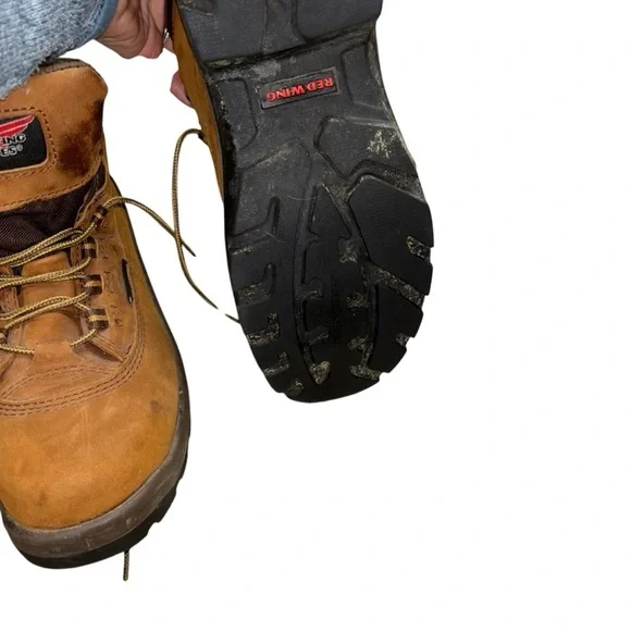 Red Wing 2327 Steel Toe Water Proof Oil Resistant Work Boots Women’s 7.5 Sturdy - Picture 7 of 16